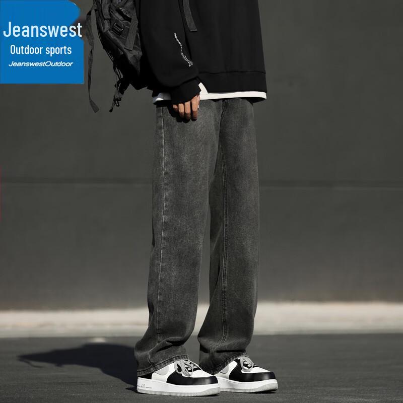 Джинсы Jeanswest для мужчин и пар, повседневные, дышащие, прямого кроя, для весны/осени