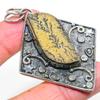 Psilomelane Dendritic 925 Sterling Silver Jewelry Pendant 2.72" G9w07