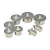 8 Pcs Dowel Centre Point Marker Hole Chrome Plating Solid 6mm