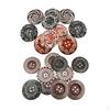 20 Pieces Vintage Wooden Round Buttons Sewing for DIY Scrapbooking 60mm