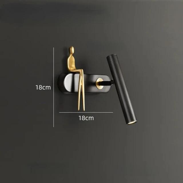 Креативный светодиодный настенный светильник, индивидуальный постмодернистский настенный светильник для фона гостиной, роскошный настенный светильник для ванной комнаты, прикроватный светильник, декоративные светильники