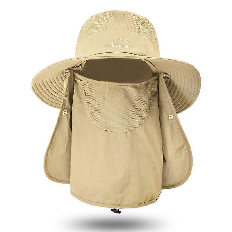 Fisherman Hat Men's Sun Hat Outdoor Quick-Drying Sun Hat Fishing Breathable Sun Hat Women's Face Hat