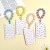 Id Badge Protector Sturdy Card Protector Case Sliding Card Case Transparent Cute Card Holder For Student Campus Office Workers