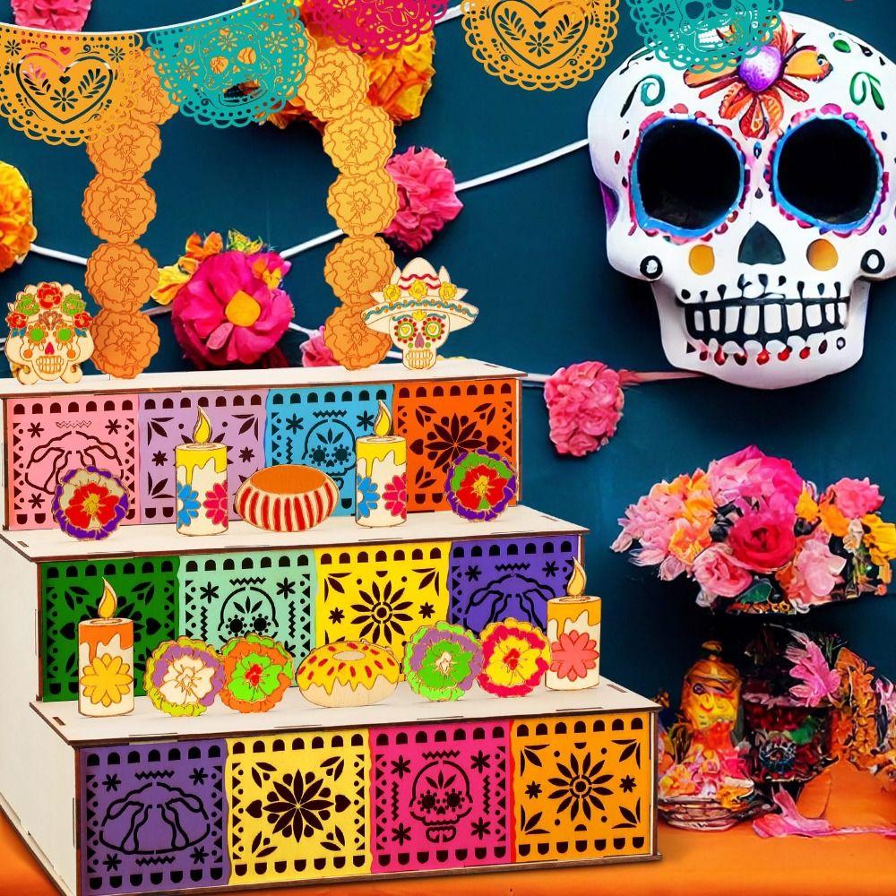 Wooden Wooden Shadow Box Shadow Box Design Ofrenda Altar Display  Memorial Decorations