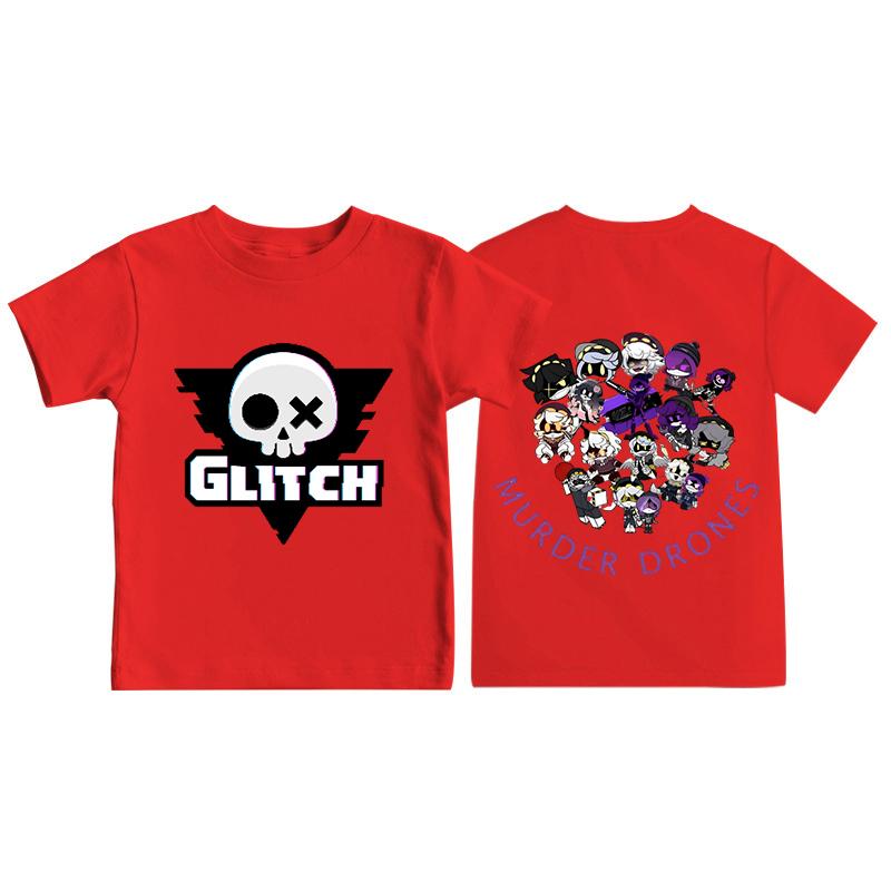 Murder Drones T-shirt Uzi and N Print Casual Kids Short-sleeved Tops Cartoon Anime T Shirts Comfortable Summer Crew Neck T-shirt