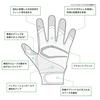 CUTTERS Batting Gloves B353 Prime Hero Size White x Royal 3.0 (Pair) Baseball/Softball Gloves, L,