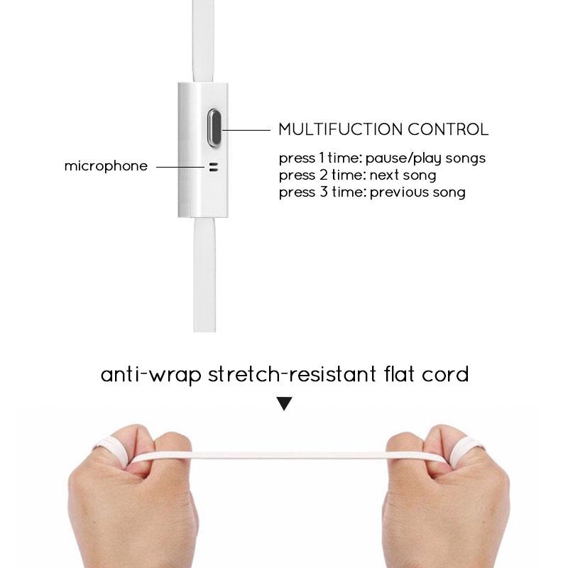 3,5 мм проводные наушники с микрофоном Extra Bass наушники спортивная гарнитура вкладыши для Samsung Xiaomi Huawei Galaxy S7 S8