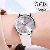 GEDI Roman Numeral Casual Women's Watch - Fashionable Retro Style, Versatile for Student Trends.