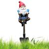 Фигурка Лягушки, Кролика, Черепахи, Гнома на Лопате Мультяшные Животные Украшения Смоляная Садовая Статуя для Двора Газона Патио Заднего Двора