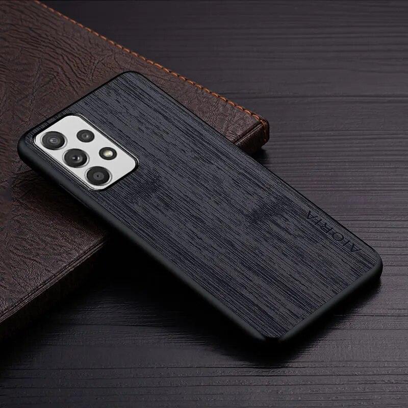 Case for Samsung Galaxy A13 4G Funda Bamboo Wood Pattern Leather Cover Luxury Coque for Samsung Galaxy A13 Case Capa
