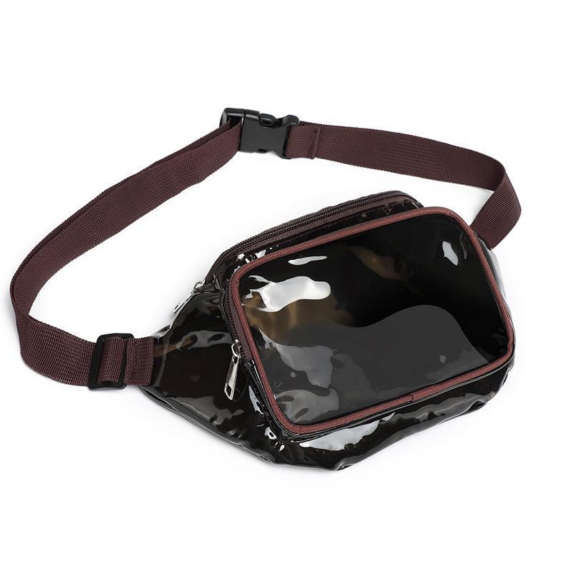 Clear PVC Waterproof Waist Bag for Sports, Running, and Travel with Logo