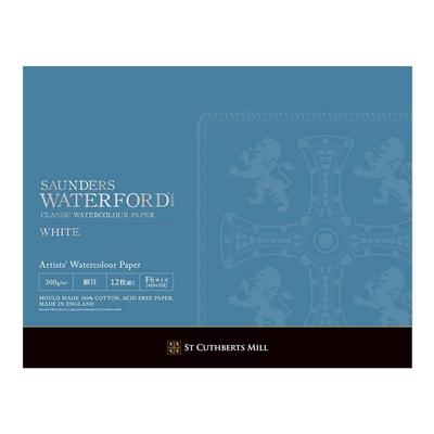 Бумага акварельная Waterford Fine F6 Блок 12 270964 EHBH-F6 Белый, Зернистость, 300 г, Размер, Тип, Листы,