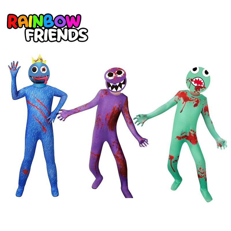 Красочный костюм для косплея Roblox Rainbow Friends, комбинезон для детей и взрослых