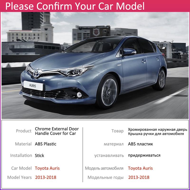 for Toyota Auris E180 Hatchback (AU) Scion iM 2013-2018 Chrome Door Handle Cover Car Accessories Stickers Trim Set 2015 2017