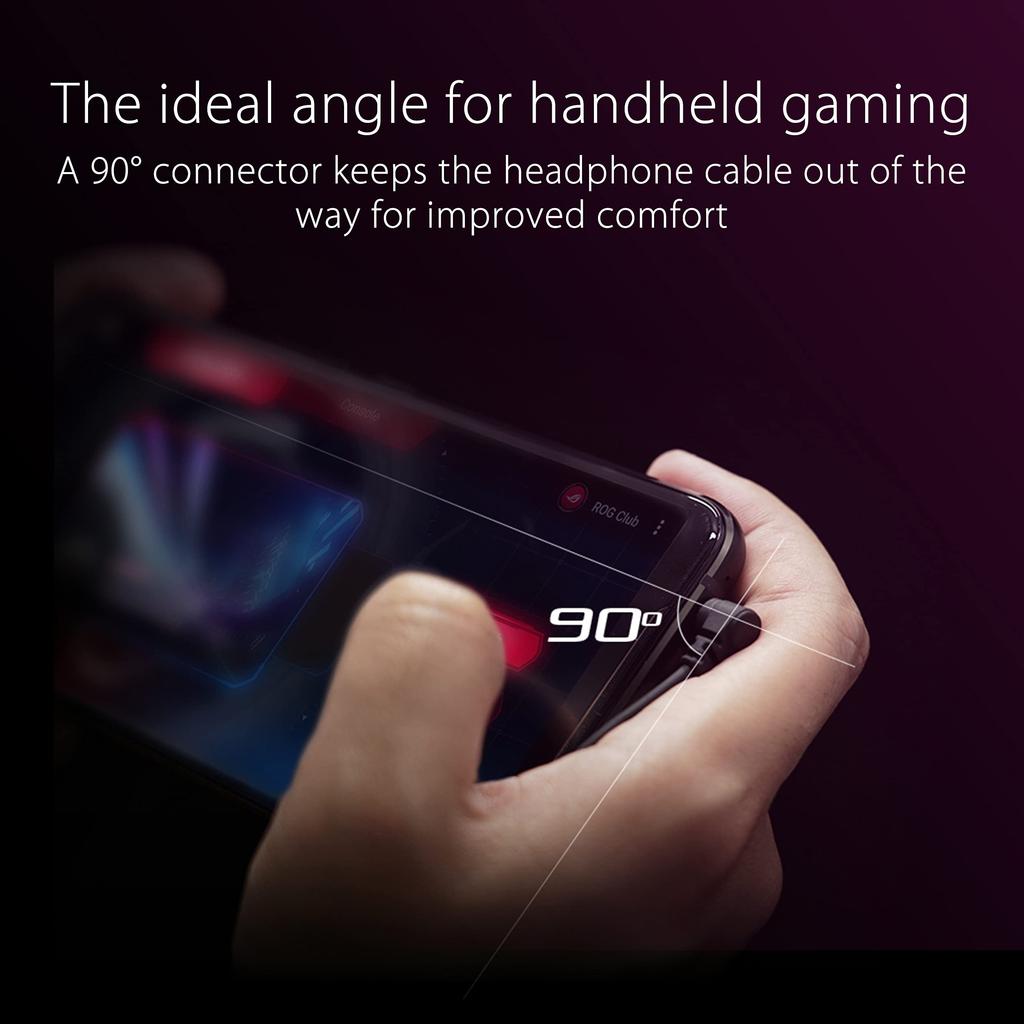 Asus Игровые наушники ROG Cetra II Core LSR Совместимы с ROG Phone Nintendo Smart (Микрофон, 3,5 мм, легкий, драйвер, ноутбуки, PS5, XBOX, 5, переключатель,