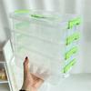 Portable Storage Box Transparent Container Building Block Pencil Case  Jewelry Box