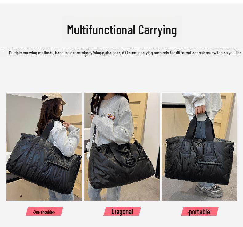 Женская легкая дорожная сумка большой вместимости – на одно плечо, для спортзала и ручной клади из хлопка