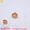 Сохраняющий цвет Ретро Песочно-Золотой Круглый Кулон - Медь с Покрытием 24K Золотом Шарм для DIY Украшений Браслетов