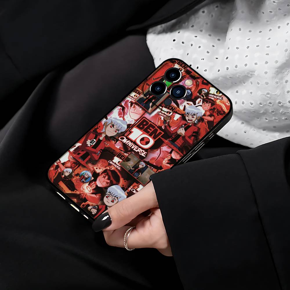 Мультяшный чехол для телефона B-Ben 10 Для iPhone 17 15 Pro Max 14 Pro 12 11 13 Mini X XR XS 16 Plus SE Задняя крышка