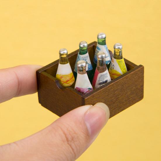 1:12 кукольный домик, миниатюрная игрушка, деревянная корзина для хранения, модель, имитация деревянной рамы, мебельные аксессуары, детские игровые игрушки