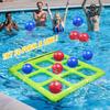 Надувной бассейн Крестики-нолики Игра Водонепроницаемая плавающая доска с мячами Семейная уличная водная игрушка для детей и взрослых