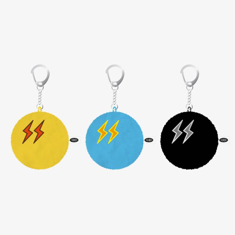 2024 ATEEZ THUNDER POP-UP Mini Doll Keyring Short Hair ver.