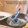 Electric Cleaning Brush Set Portable Cordless Electric Spin Scrubber Waterproof 3 Speeds Digital