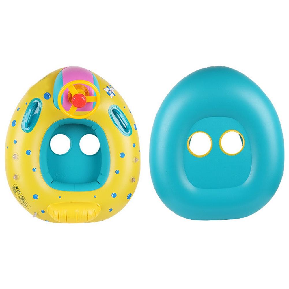 Cartoon Baby Swimming Ring with Sunshade Float Inflatable Swimming Circle Children Water Seat Pool Party Toys