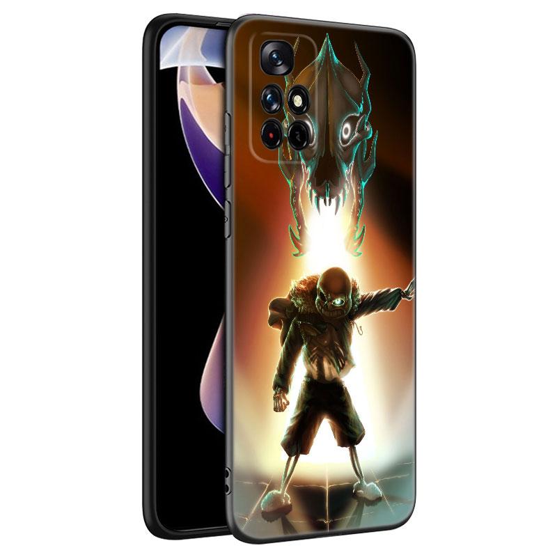 Undertale Sans Doggo Black Silicone Phone Case For Xiaomi Redmi Note 10 11 11S 12 13 4G 8 9 11T Pro 5G Plus 8T 9S 10S 12S