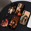 Чехол для телефона E-Ella L-Langley Singer для Samsung Galaxy A73, A72, A71, A70, A53, A52, A51, Другие Мягкий Черный Чехол