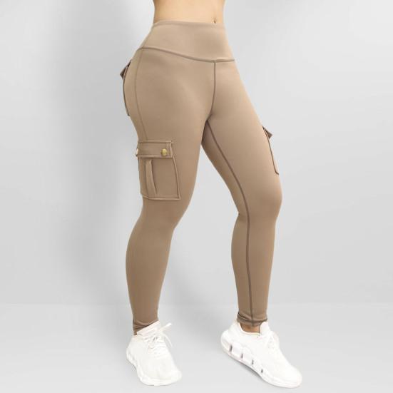 Женские спортивные брюки Брюки для йоги Slim Fit с высокой талией Эластичные быстросохнущие узкие мягкие дышащие однотонные карманы Женские спортивные брюки