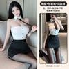 Female plus size sexy tight hips secretary OL clothing split teacher suit cosplay
