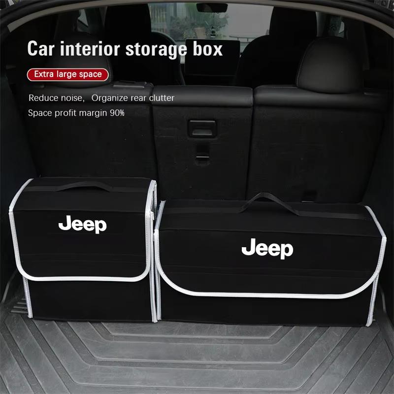 Jeep Автомобильный органайзер в багажник, большая вместимость, складная сумка для хранения для Jeep Grand Cherokee Compass Patriot Liberty Rubicon XJ Trail