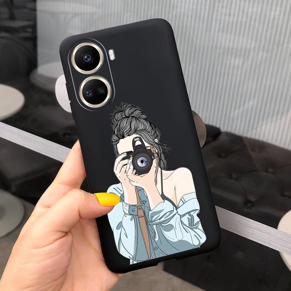 Милый силиконовый чехол для Huawei Nova 10 SE 2022 Модный цветочный чехол для телефона для девушки для Huawei Nova 10 Pro Nova10 10Pro Мягкая задняя крышка