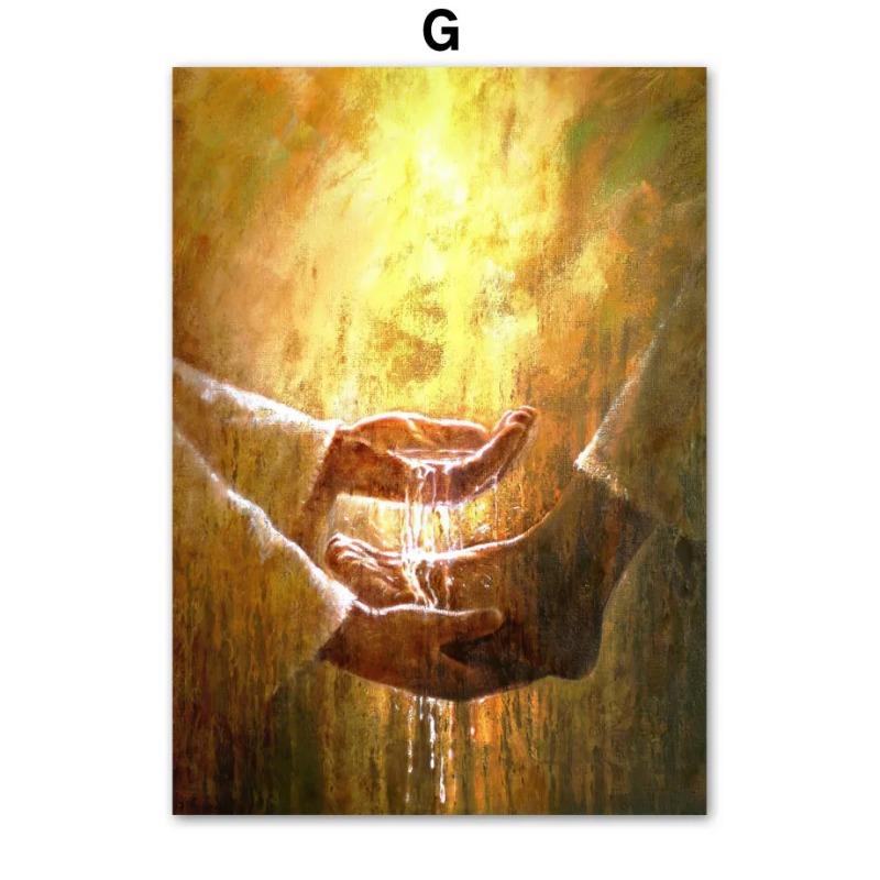 Holy Light Leader Christ Jesus Wall Art Canvas Painting God Posters And Prints Wall Pictures For Living Room Home Decoration
