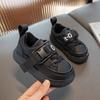 Детская спортивная обувь с мягкой подошвой, удобная осенне-зимняя новая обувь для девочек, теплая модная повседневная обувь корейской версии для мальчиков