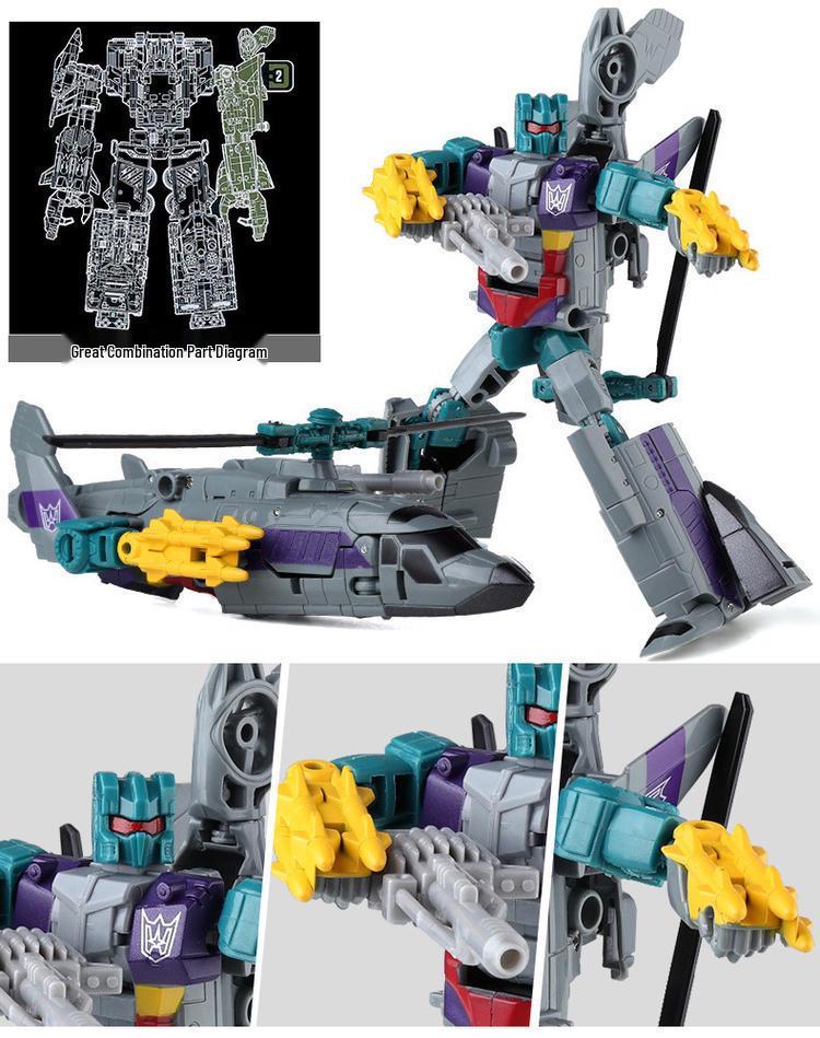 Трансформирующийся Девастатор Предакинг 5-в-1 Игрушечный Робот Экшн-фигурка для Детей