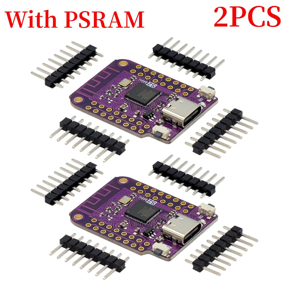 1/2PCS ESP32 S2 Mini WIFI IOT Board Based ESP32-S2FN4R2 ESP32-S2 4MB Flash Type-C Connect Arduino Compatible with MicroPython