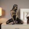 Bronze Statue Ornament Nude Statue Ornament Decorative Resin Character Modeling Crafts For Christmas Valentines New Year Gift