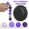 Silicone Magnetic Sensory Balls Fidget Toy Worry Balls Autism Calming Fidgeting Anxiety Relief Stress Sensory Toy for Kid&Adult