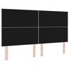 Headboard Light Grey 180 cm Velvet