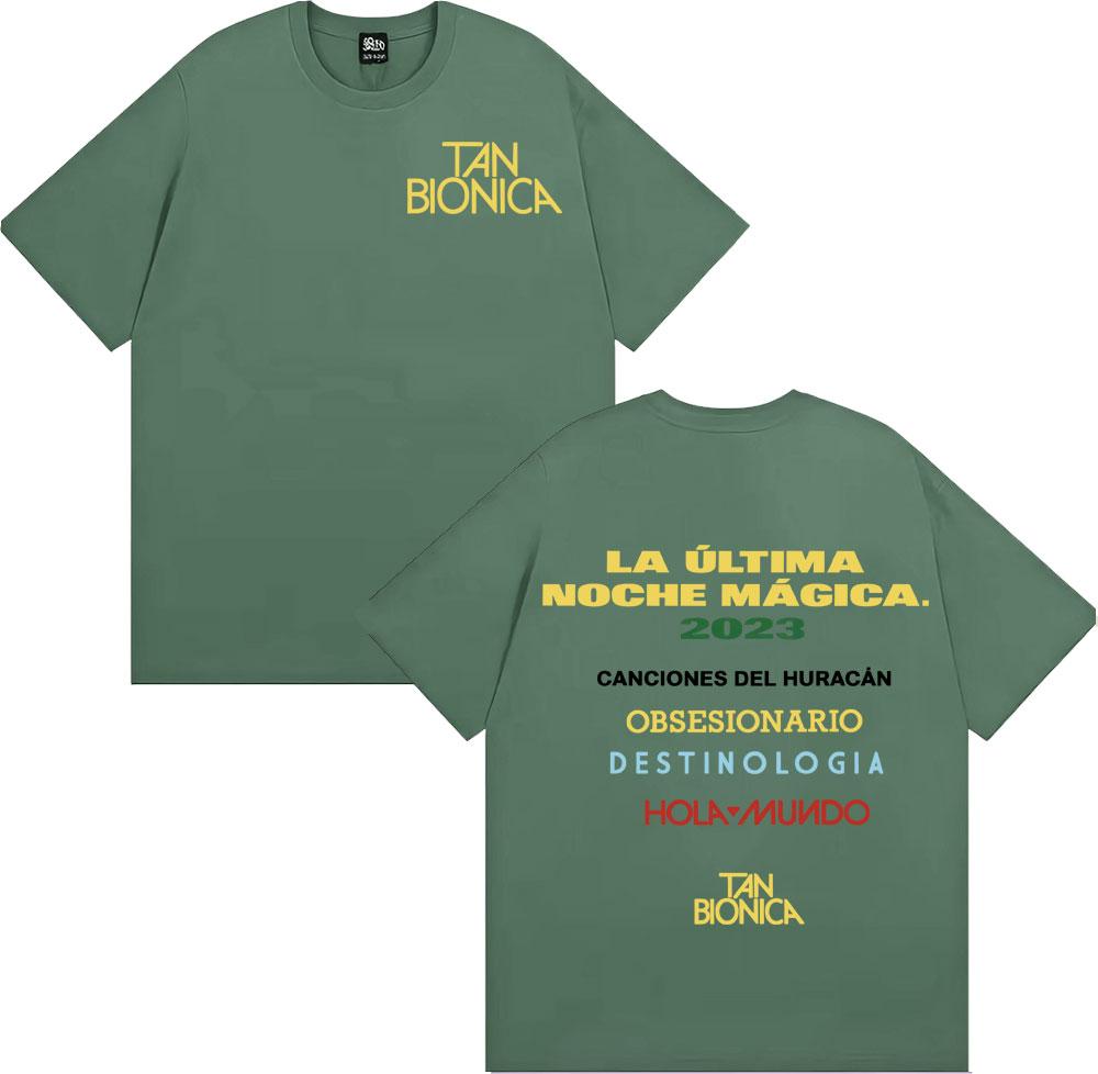 Tan Bionica La Ultima Noche Magica Printed T Shirt Unisex WOMEN Fashion Gothic Oversized Tshirts High Quality 100 Cotton T Shirts