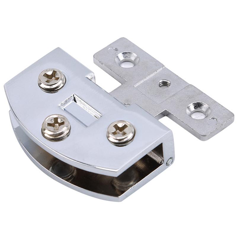 Зажимы для стеклянных дверных петель из нержавеющей стали для винного шкафа, хлебного шкафа, шкафа, дверных ворот, зажимы для дверных петель 5-9 мм