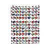Eurovision Song Contest Flags Hearts Blanket Soft Warm Flannel Throw Blanket Bedspread for Bed Living Room Picnic Travel Home