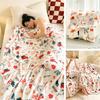 Christmas Throw Blanket Flannel Winter Holiday Bed Blanket Warm Fuzzy Plush Blanket Cozy Xmas Tree Stocking