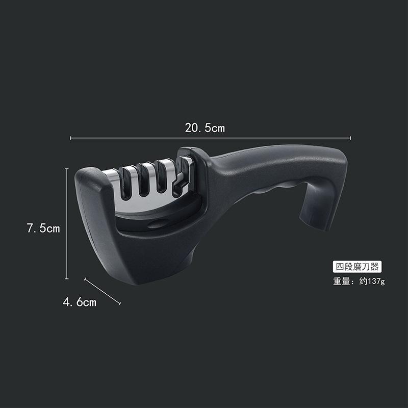 Knife Sharpener 4 Stages In 1 Professional Whetstone Kitchen Sharpening Stone Diamond Fine Scissors Grinder Chef Honing Tool