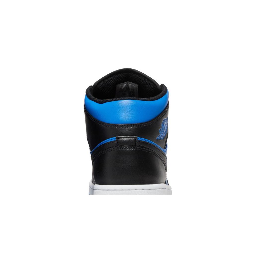 Air Jordan 1 Mid 'Black Royal Blue' (Unisex) Black / Royal Blue / Black / White Vintage Basketball Shoes DQ8426 042
