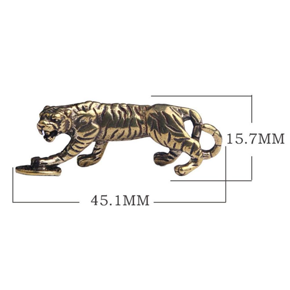 Animal Sculpture for Home,Office,Car Key Chain Diy Desktop Decor Ornaments Crafts Tiger Figurine