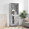 VidaXL Highboard Concrete Grey 69.5x34x180 Cm Engineered Wood 3189489