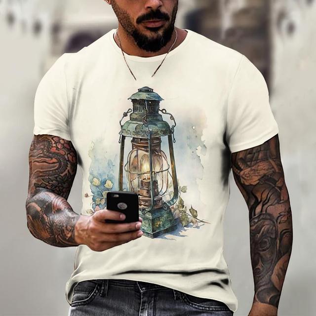 Винтажная мужская футболка, рубашка с изображением корабля, топы с принтом компаса, футболки с короткими рукавами, свободная повседневная мужская одежда, повседневная уличная одежда